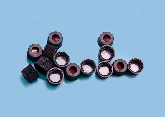 De duidelijke Vluchtige Septa 11mm Glas Vial Caps van de Steekproevenopslag