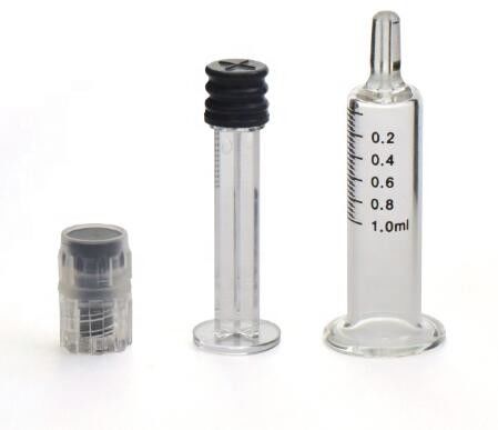 De rechte Spuit van het Rand Medische Schokbestendige 3ML Glas