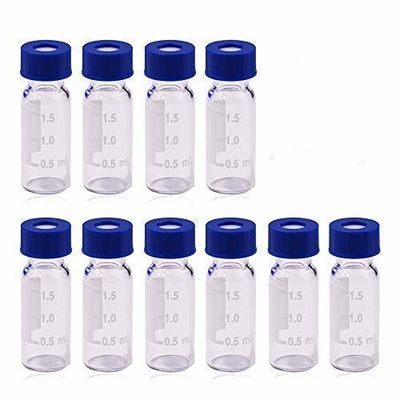 Het Siliconesepta van Vial Tight 20mmWhite Ptfe van het Borosilicateglas