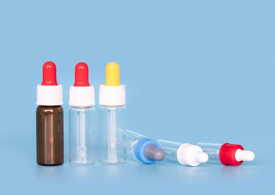 Het veelkleurige Beschikbare Glas Vial Dropper van XHPHAPACK 7ml