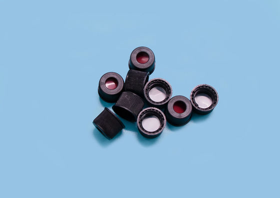 De duidelijke Vluchtige Septa 11mm Glas Vial Caps van de Steekproevenopslag