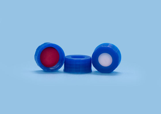 Blauwe Injectie Plastic Farmaceutische PTFE Hplc Flesjekappen